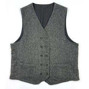 Engineered Garments Mens Reverseable Vest Wool Size XL Made In New York USA